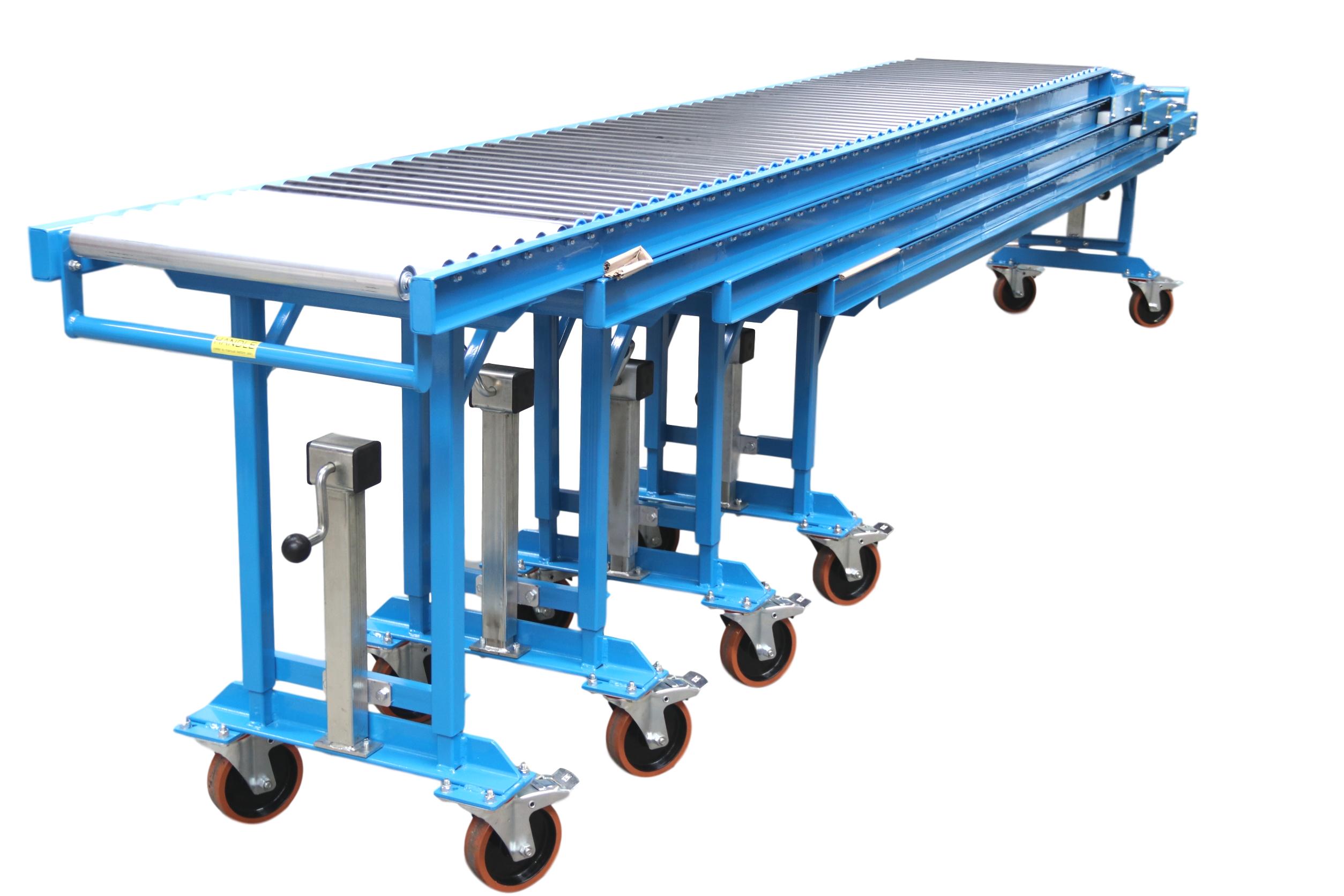 Low Level Container unloading trailer unloading conveyors