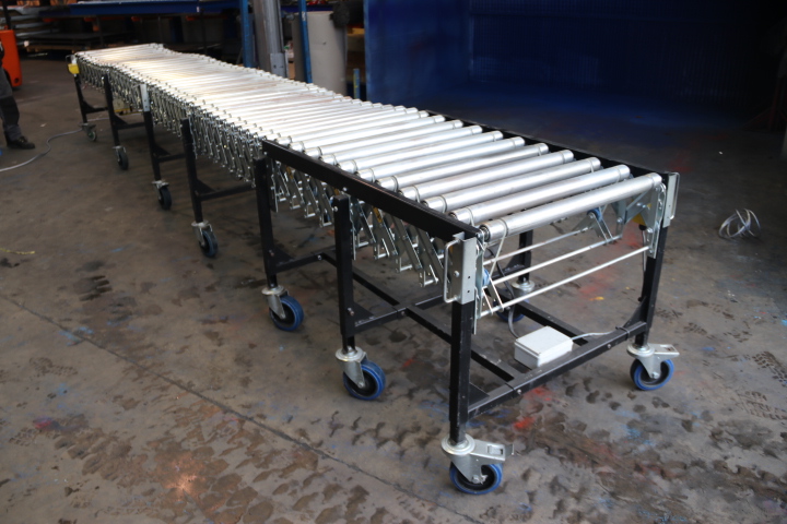 Secondhand expanding conveyor used powered flexible conveyor Secondhand expanding conveyor used powered flexible conveyor