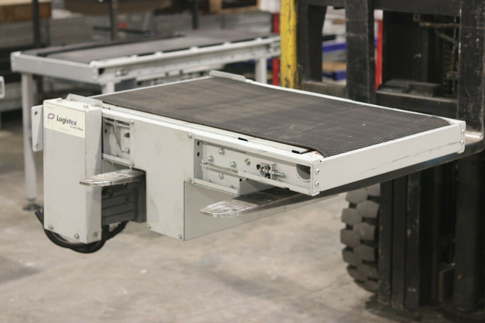 Second hand 1m flat belt conveyor
