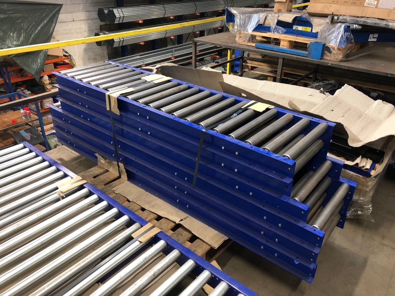 New Ex demo gravity roller conveyors for sale